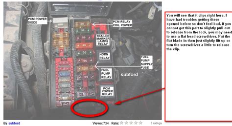 how to open power distribution box on 97 ford expedition|how to open ford expedition without cover.